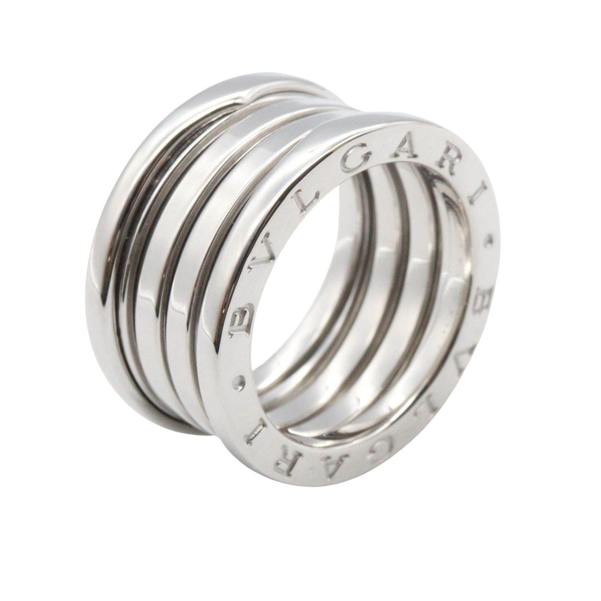 Bulgari B-zero1 4 Band 18K White Gold Ring – top view