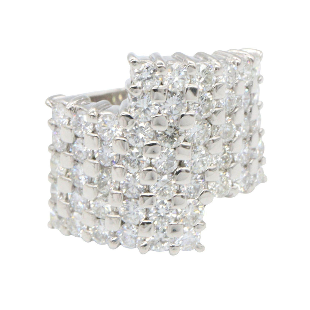 Platinum Diamond Ring – side view
