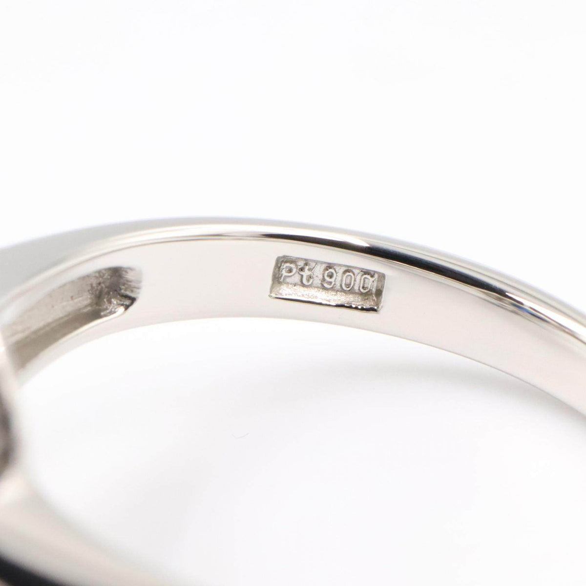 Platinum Diamond Sapphire Ring – inside band
