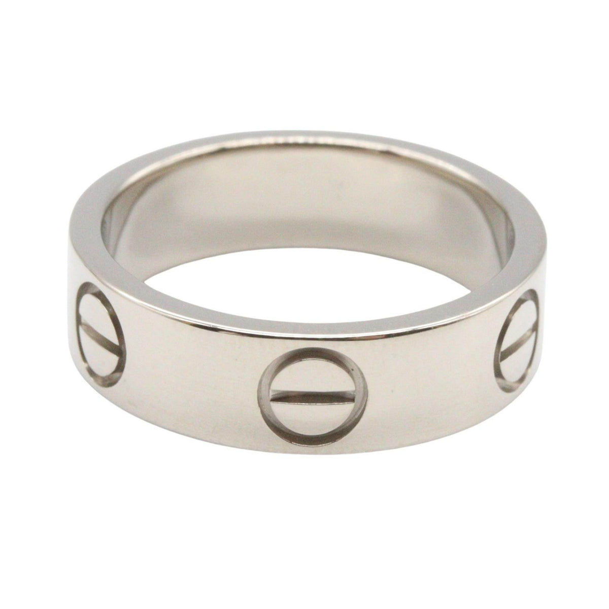 Cartier Love 18K White Gold Diamond Ring – side view