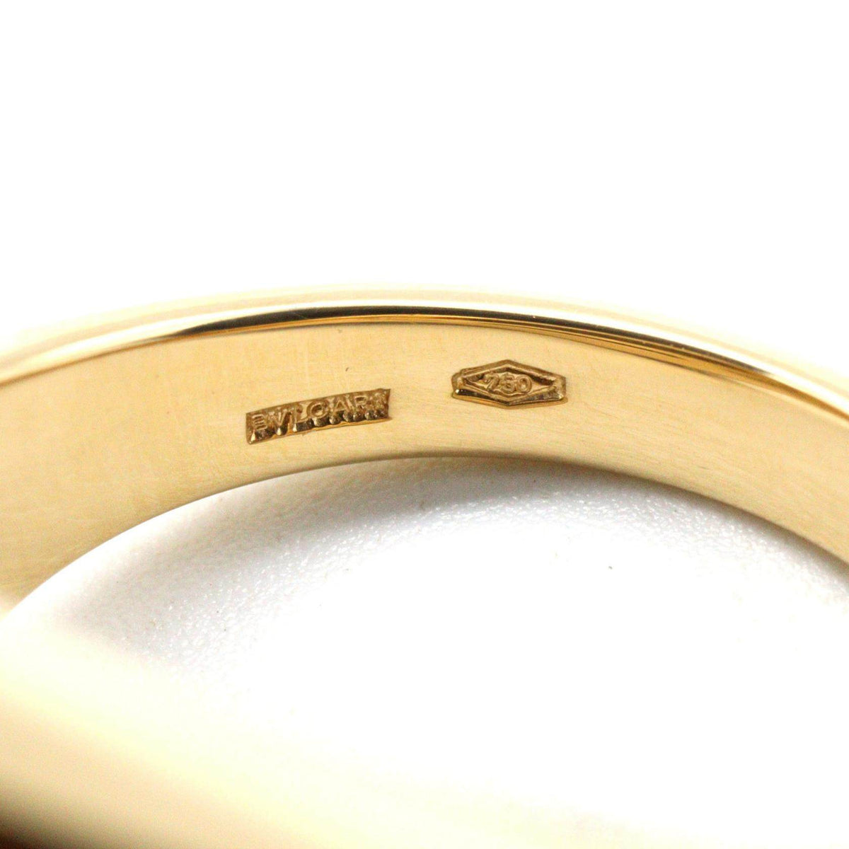 Bulgari Allegra 18K Yellow Gold Citrine Ring – inside band