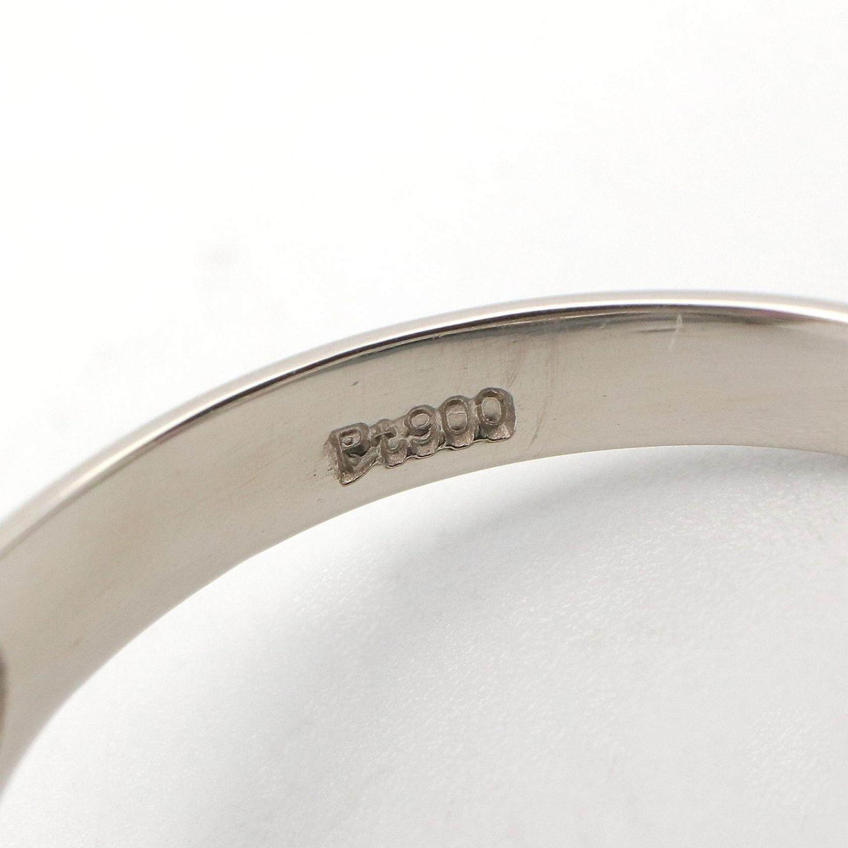 Platinum Diamond Sapphire Ring – inside band