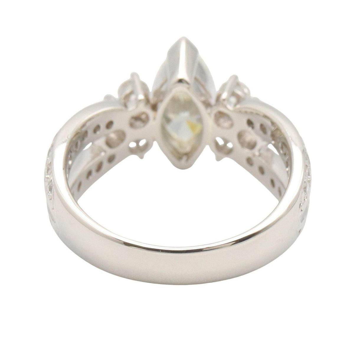 Platinum Diamond Ring – top view