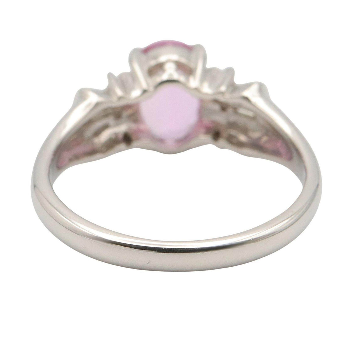 Platinum Diamond Topaz Ring – alternate view