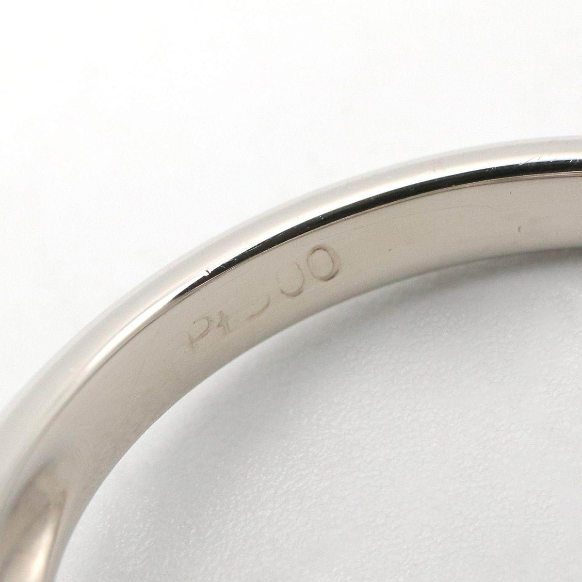 Platinum Diamond Topaz Ring – close-up