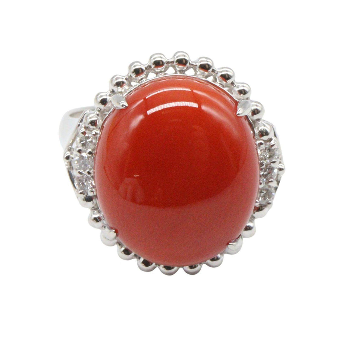Platinum Diamond Ring – side view