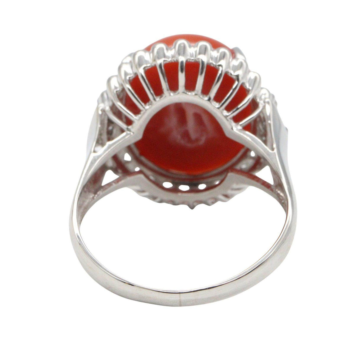 Platinum Diamond Ring – top view