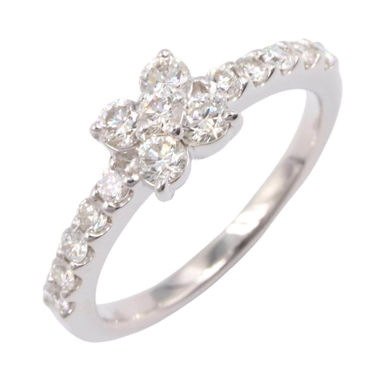 18K White Gold Diamond Ring – front view