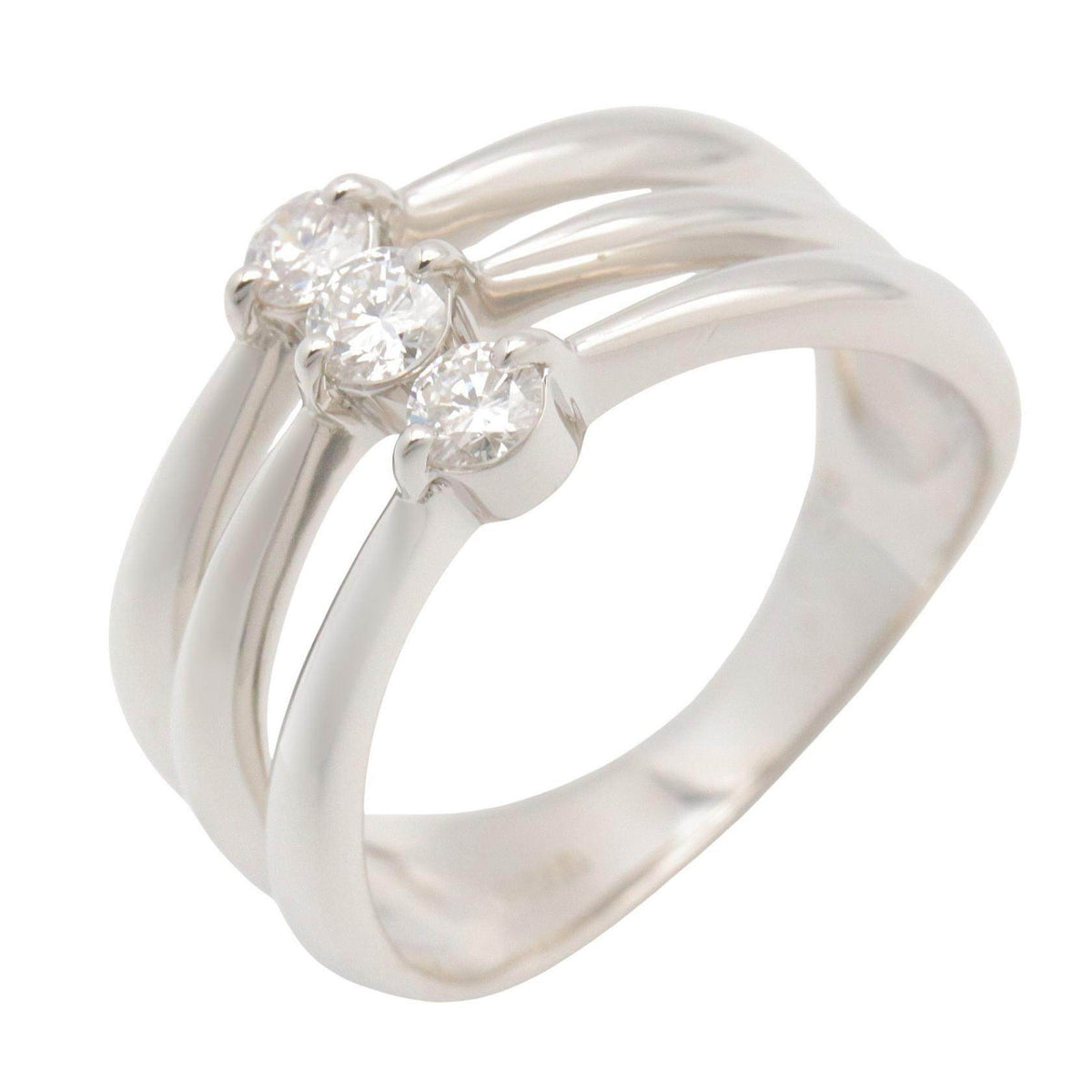 Platinum Diamond Ring – front view