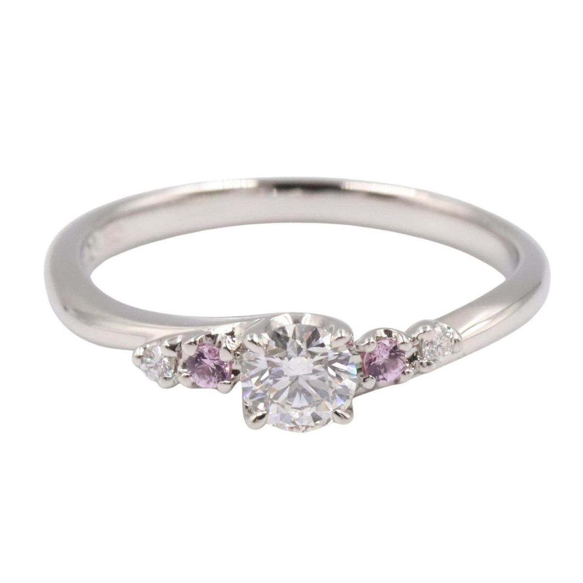 Platinum Diamond Ring – side view