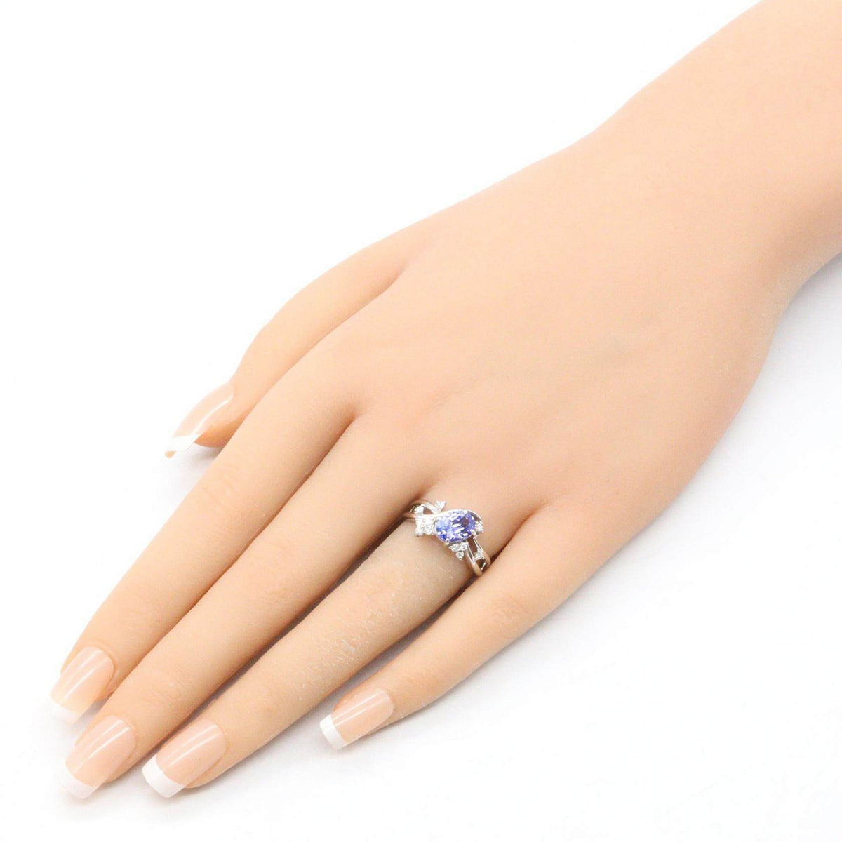 Platinum Diamond Tanzanite Ring – image 8