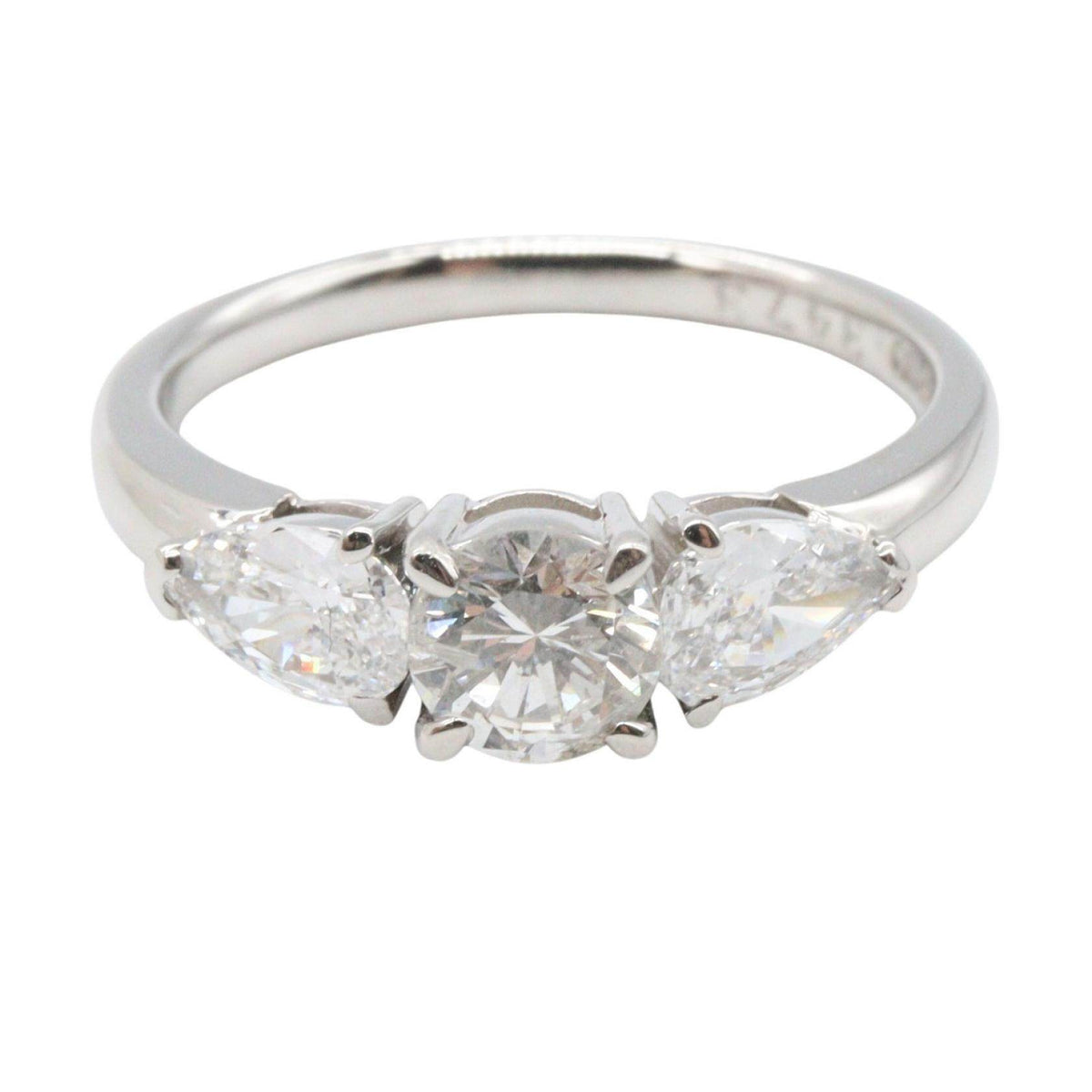 Platinum Diamond Ring – side view