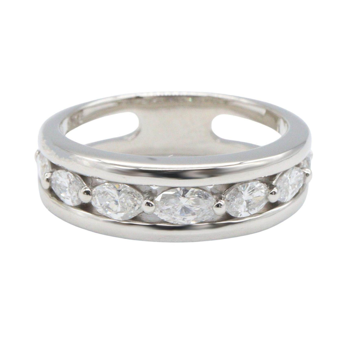 Platinum Diamond Ring – side view