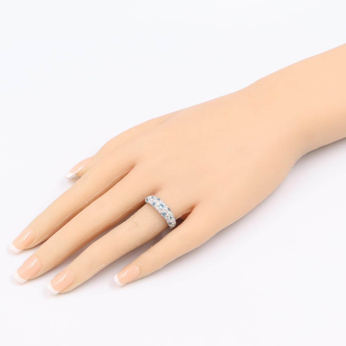 Platinum Blue Topaz Ring – image 8