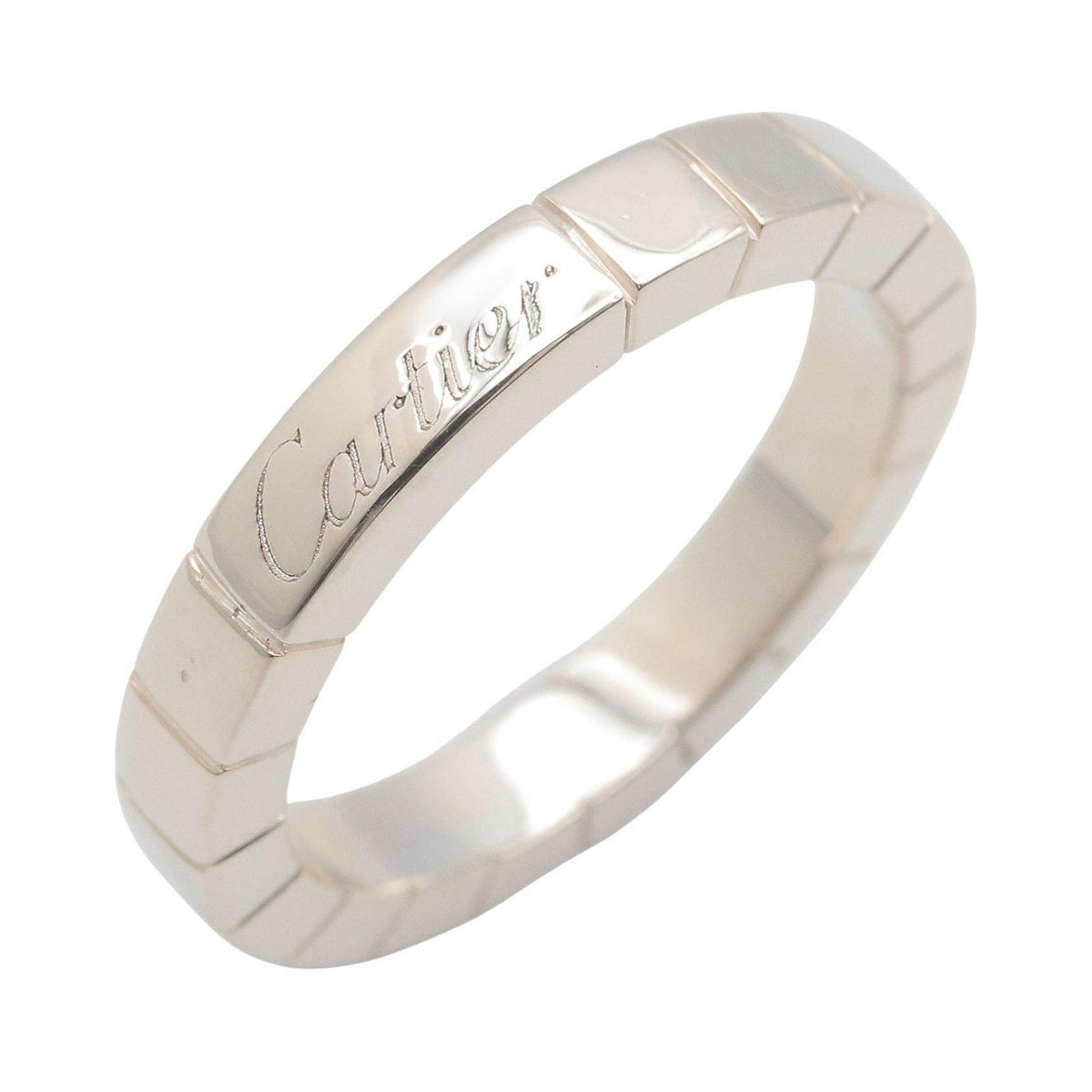 Cartier Lanieres 18K White Gold Ring – front view