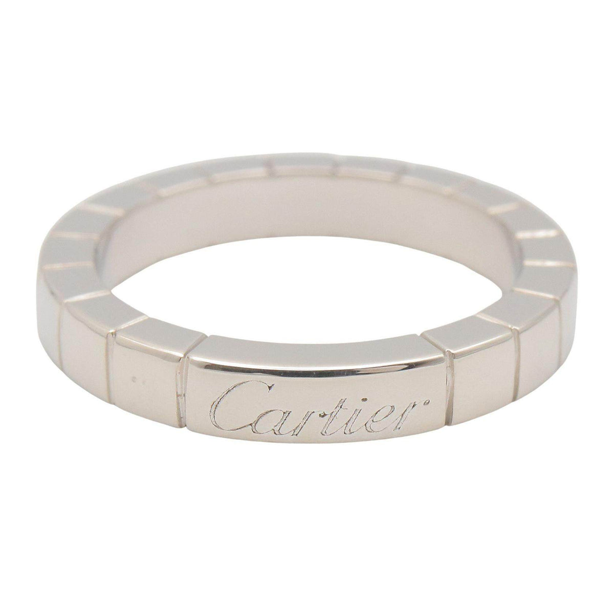 Cartier Lanieres 18K White Gold Ring – side view