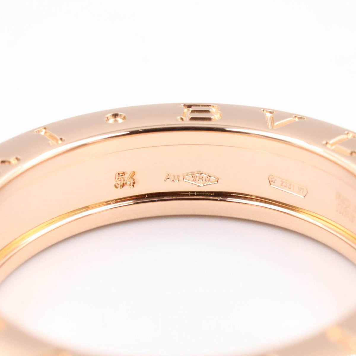Bulgari B-zero1 18K Rose Gold Ring – top view