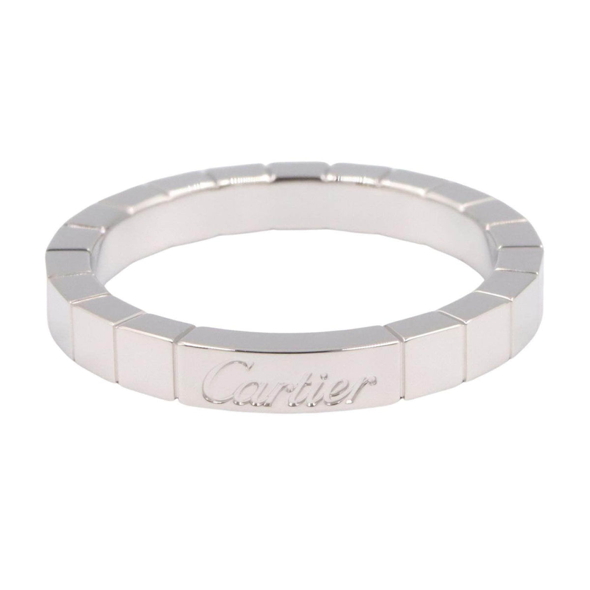 Cartier Lanieres 18K White Gold Ring – side view