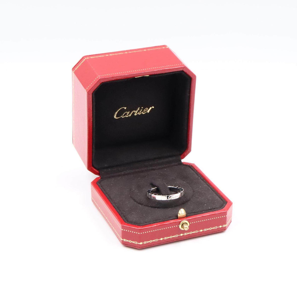 Cartier Lanieres 18K White Gold Ring – close-up