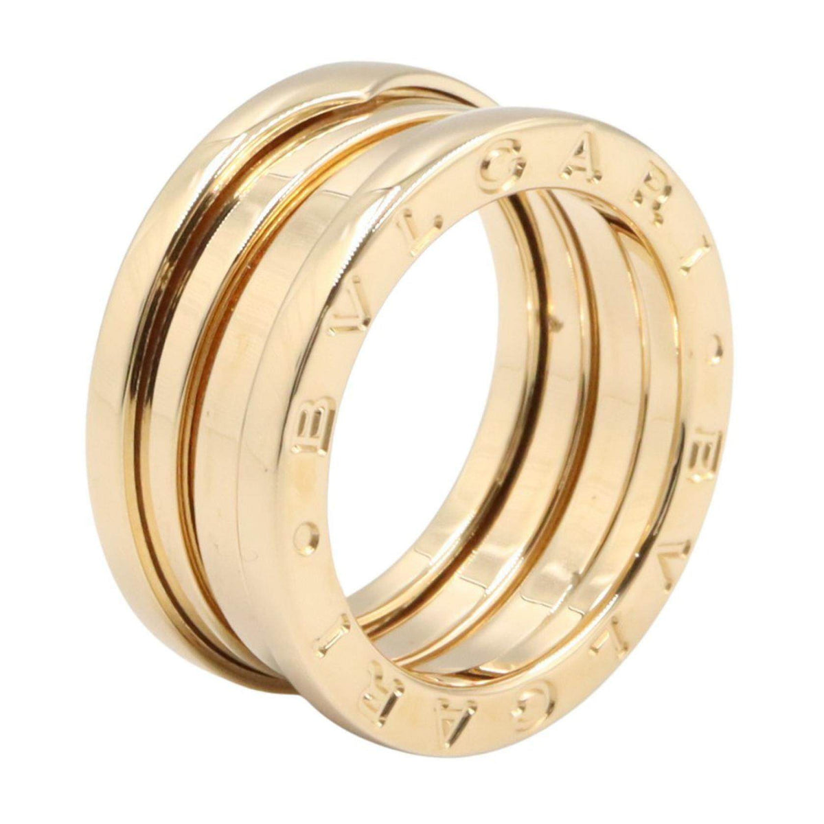 Bulgari B-zero1 3 Band 18K Yellow Gold Ring – top view