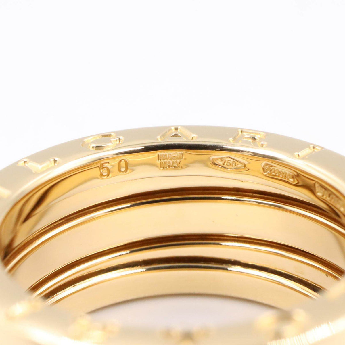 Bulgari B-zero1 3 Band 18K Yellow Gold Ring – inside band