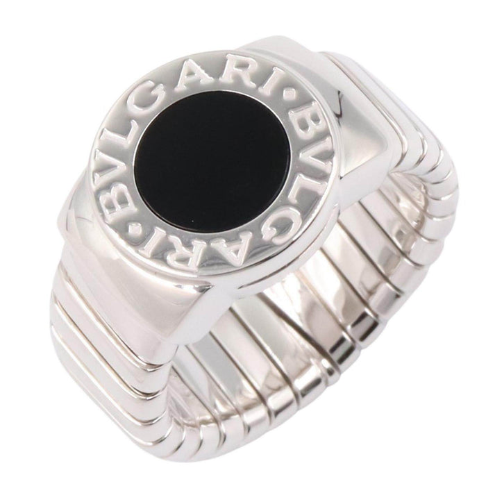 Bulgari BVLGARI BVLGARI 18K White Gold Onyx Ring – front view