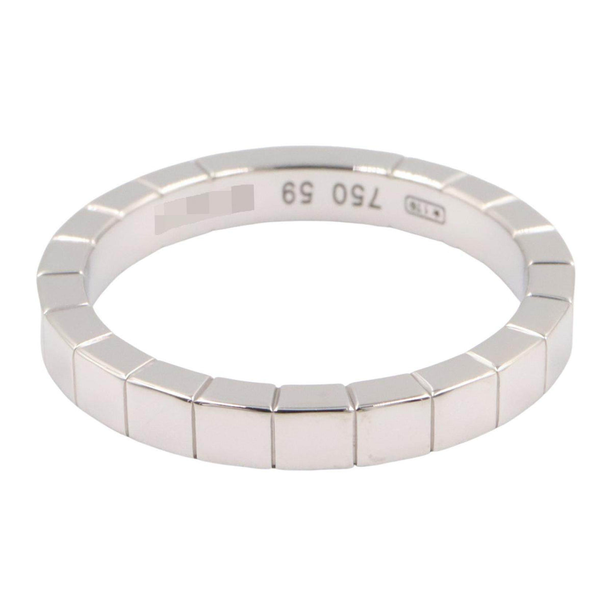 Cartier Lanieres 18K White Gold Diamond Ring – top view