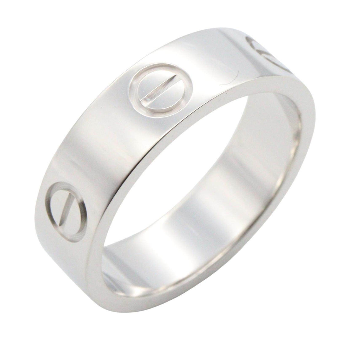 Cartier Love 18K White Gold Diamond Ring – front view