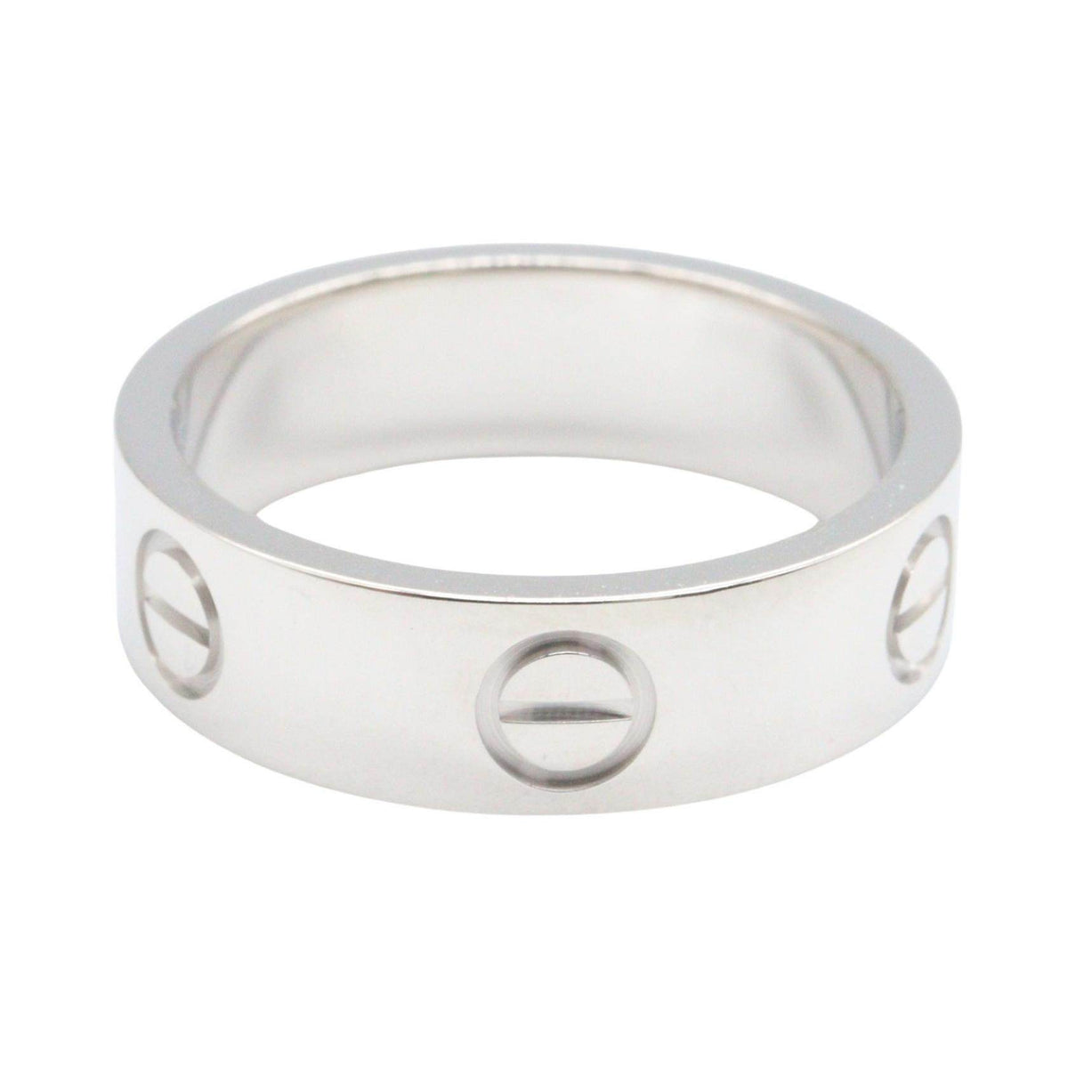 Cartier Love 18K White Gold Diamond Ring – side view