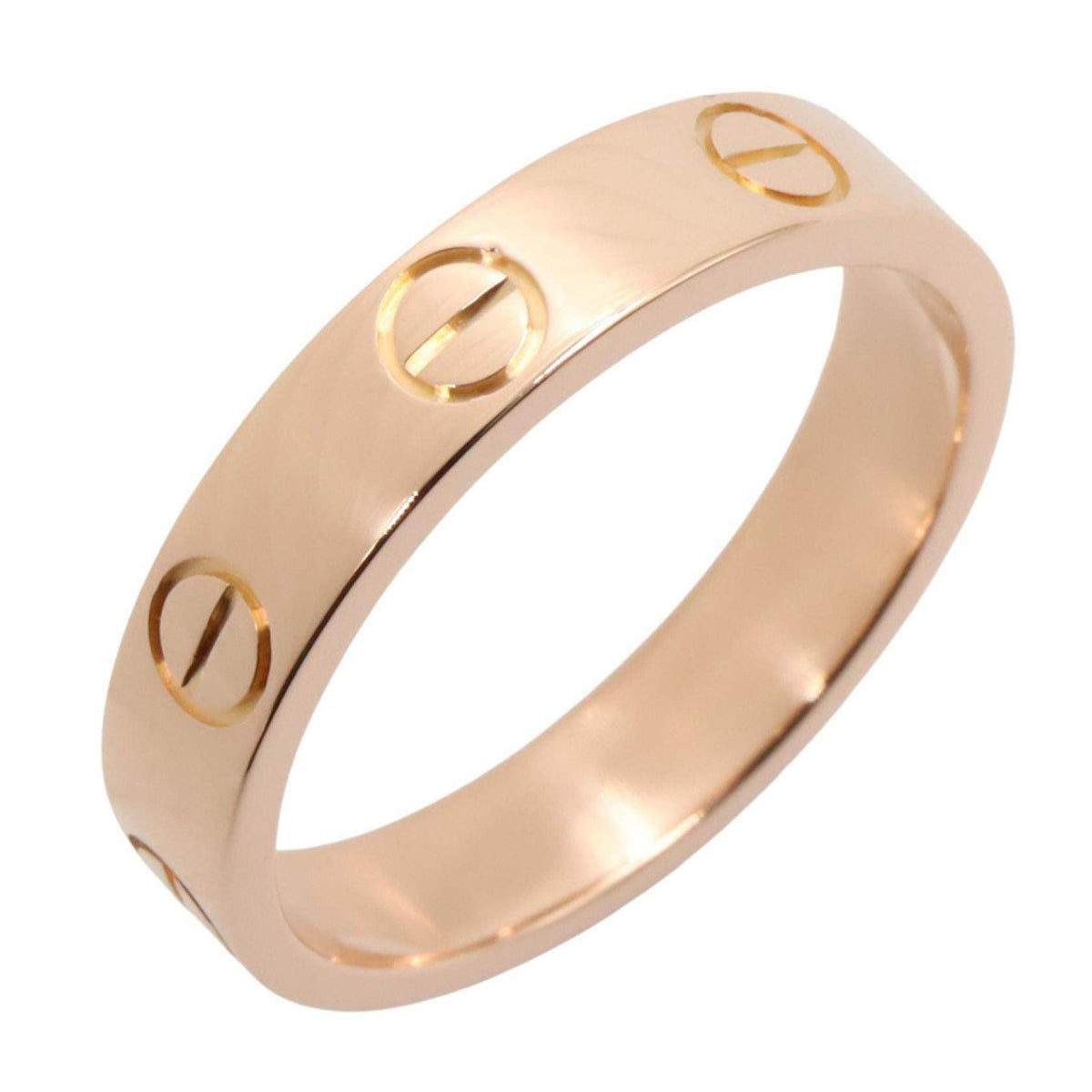 Cartier Mini Love 18K Rose Gold Ring – front view