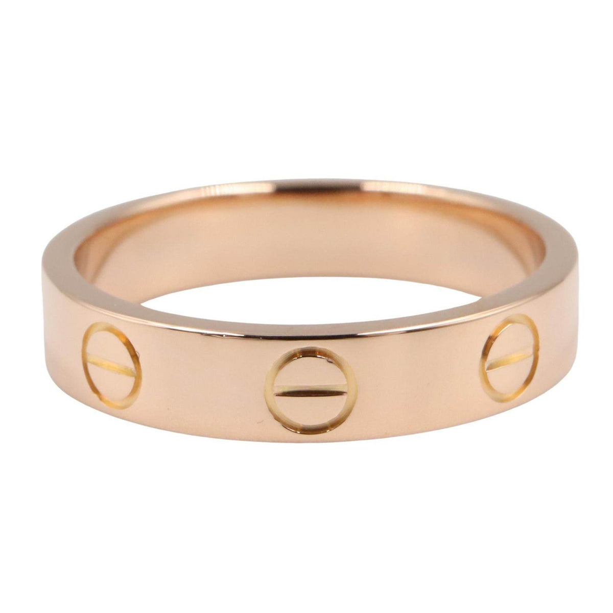 Cartier Mini Love 18K Rose Gold Ring – side view