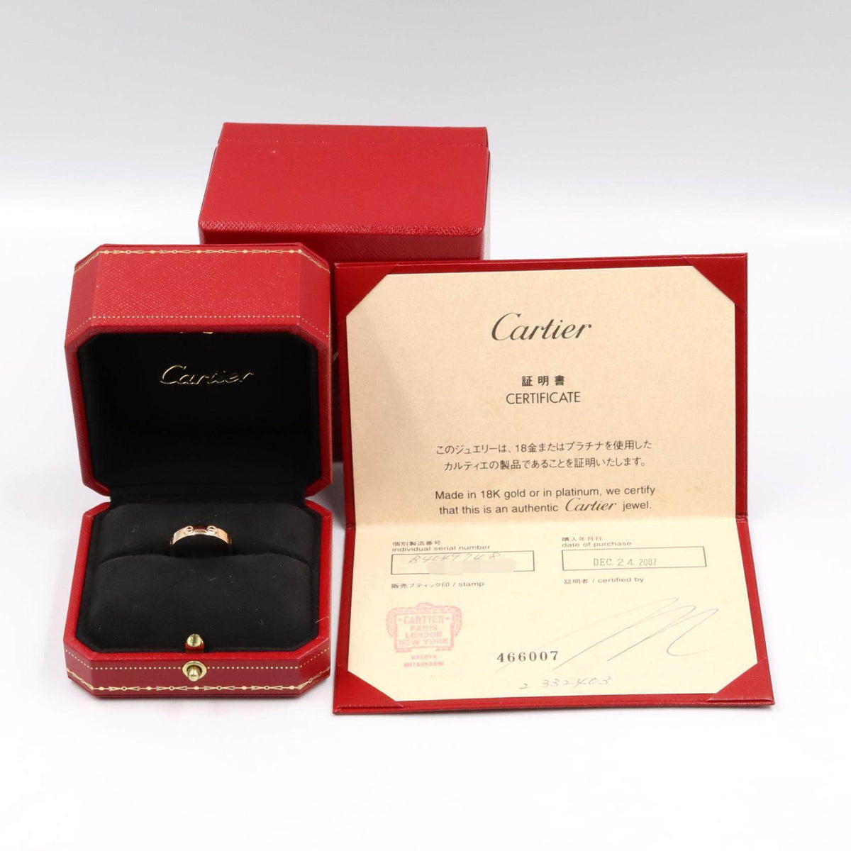 Cartier Mini Love 18K Rose Gold Ring – alternate view