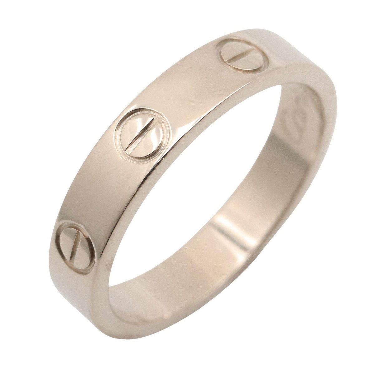 Cartier Mini Love 18K White Gold Ring – front view