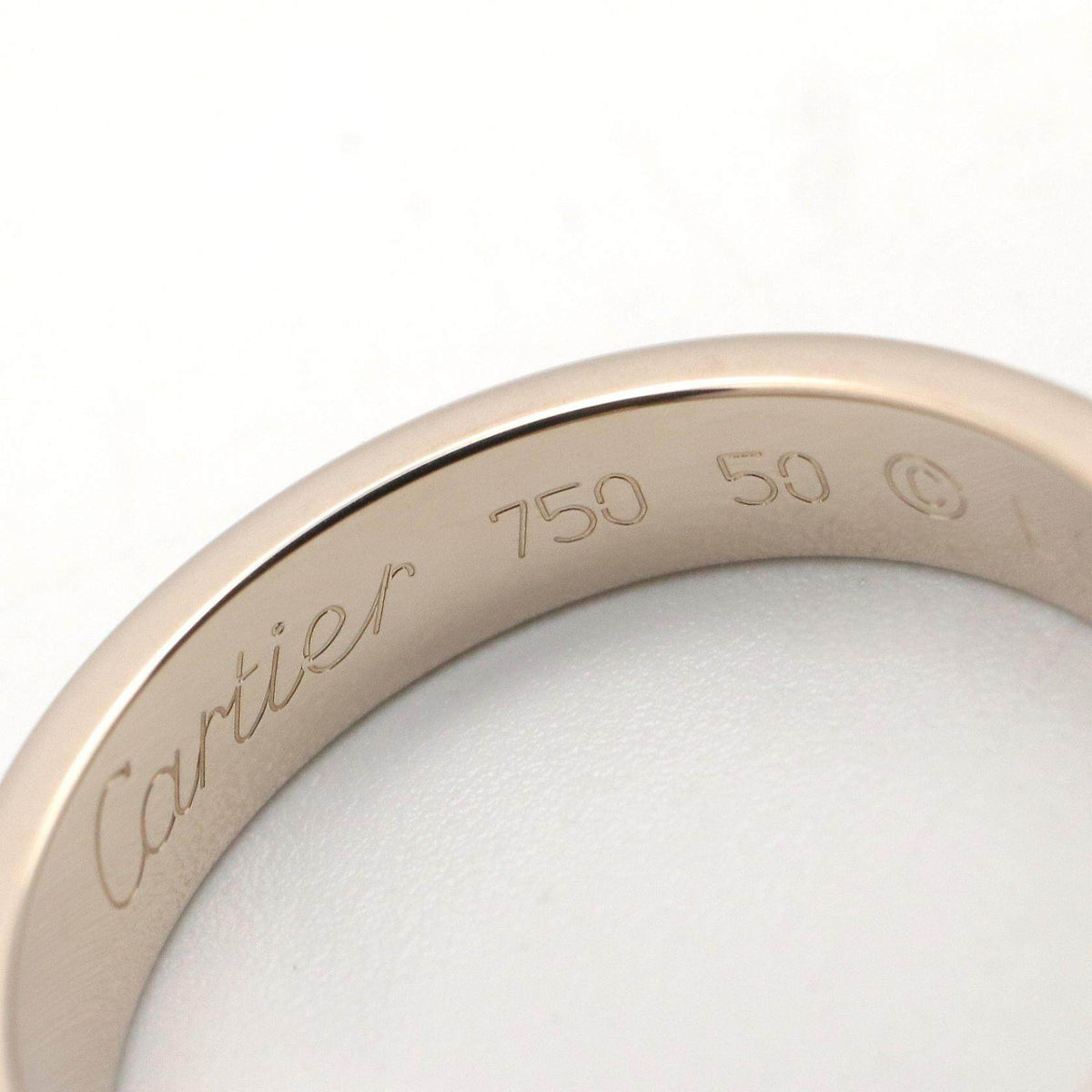 Cartier Mini Love 18K White Gold Ring – inside band