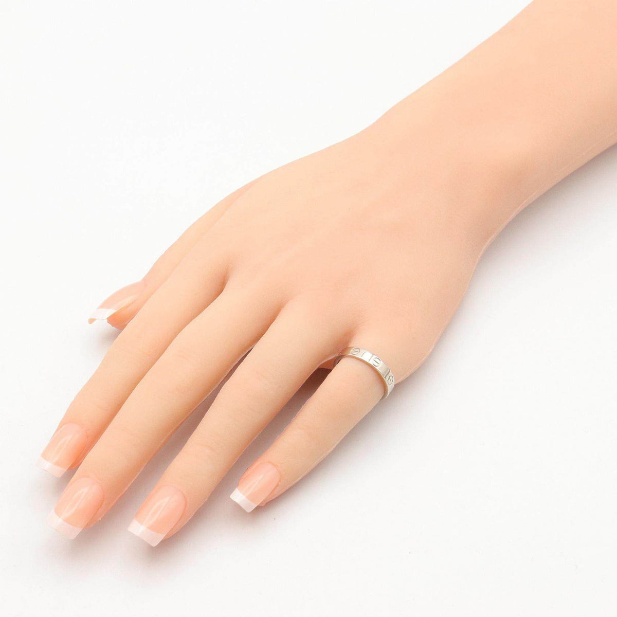 Cartier Mini Love 18K White Gold Ring – close-up