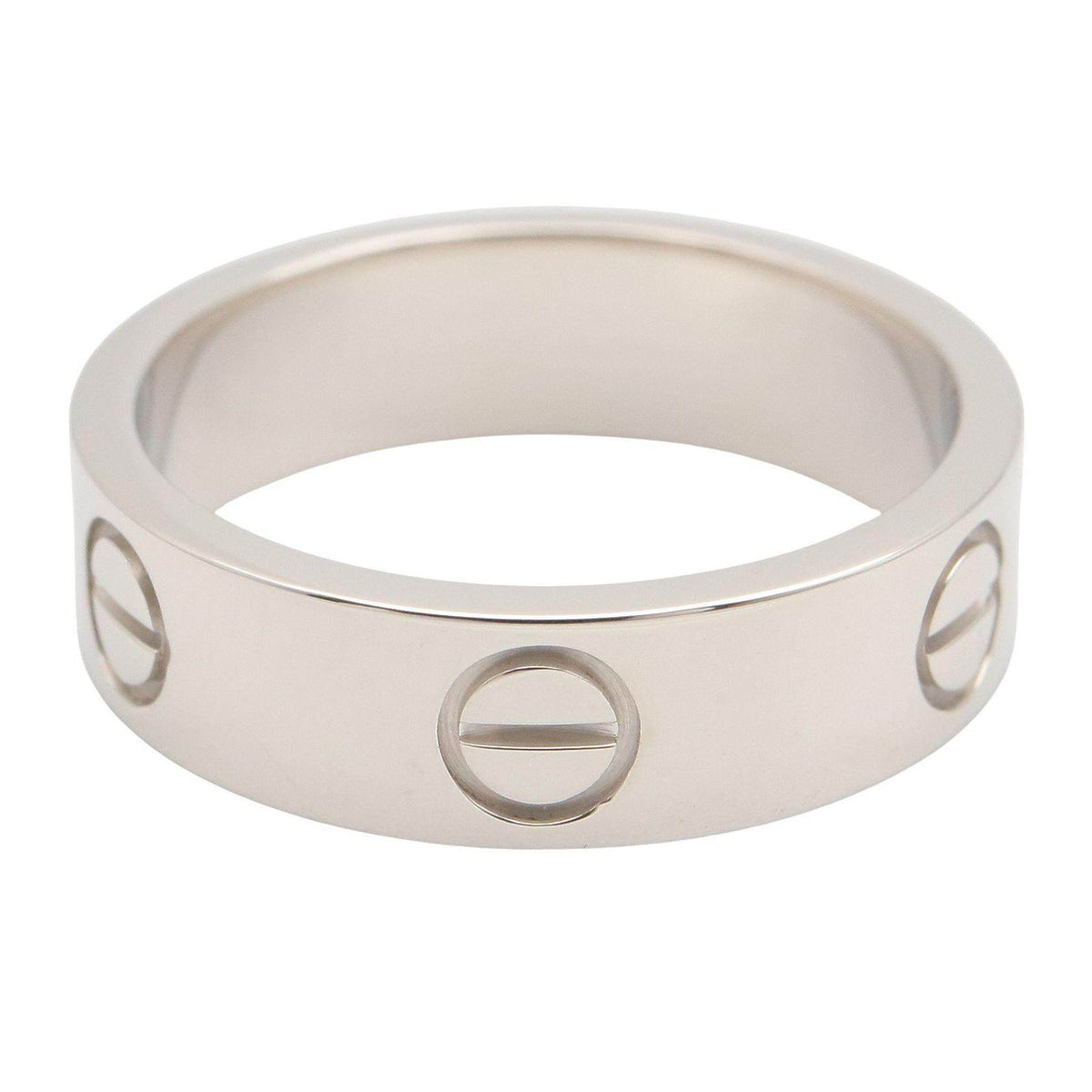 Cartier Love 18K White Gold Ring – top view