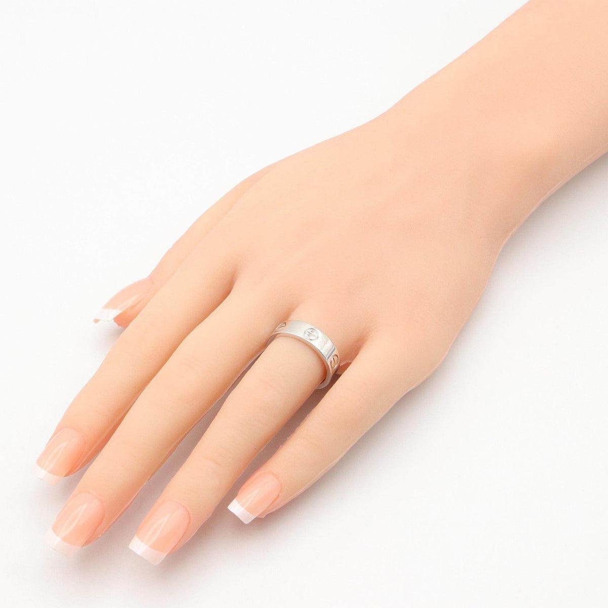 Cartier Love 18K White Gold Ring – close-up