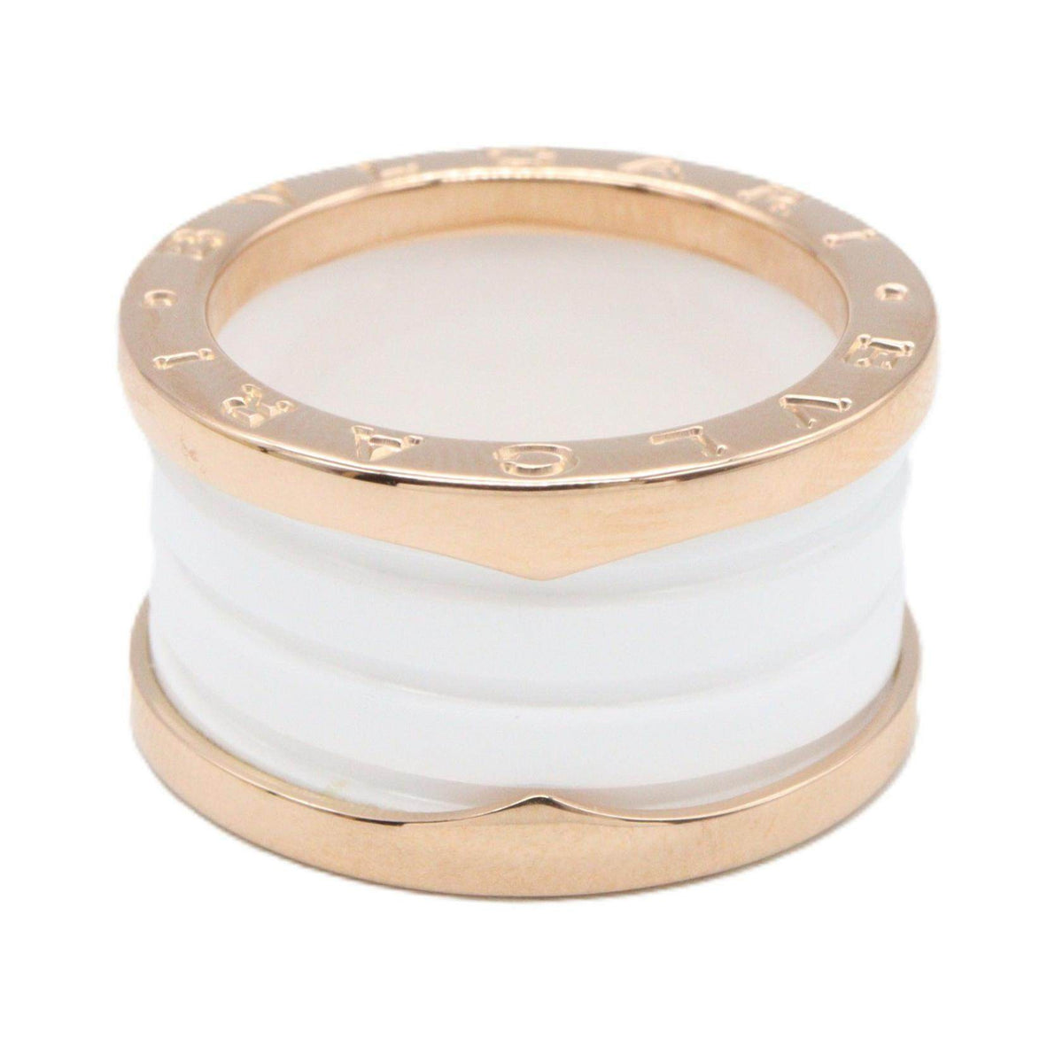 Bulgari B-zero1 Ceramic 4 Band 18K Rose Gold Ring – side view