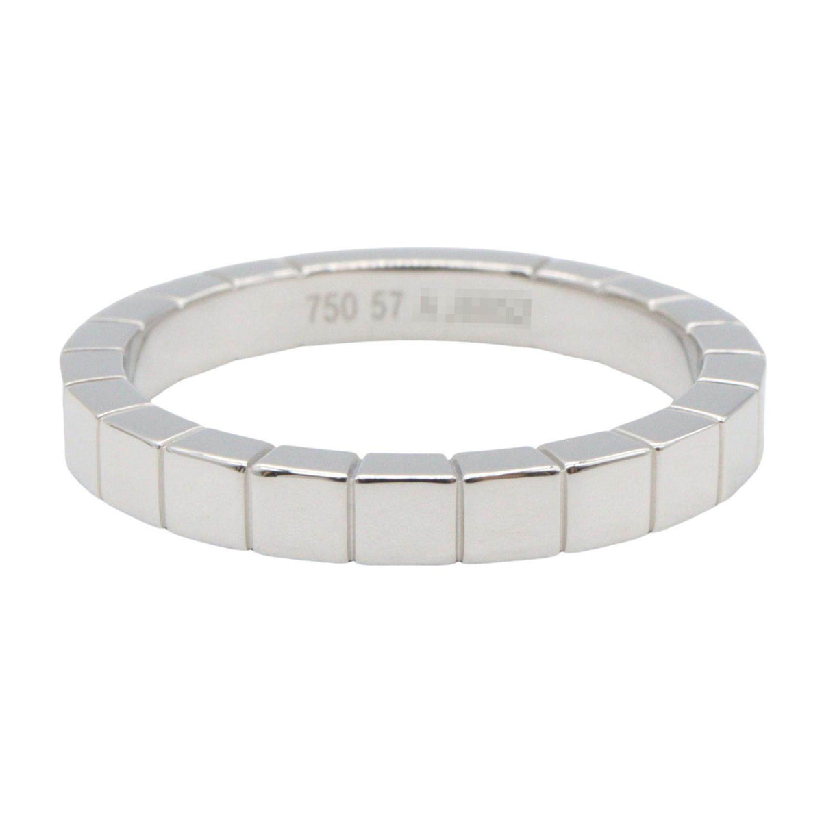 Cartier Lanieres 18K White Gold Diamond Ring – top view