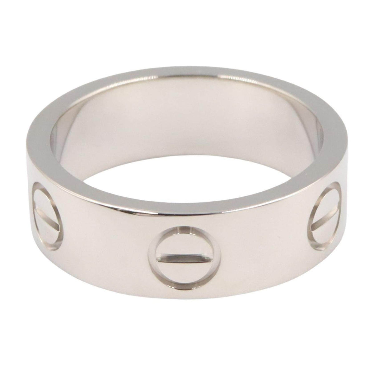 Cartier Love 18K White Gold Ring – top view