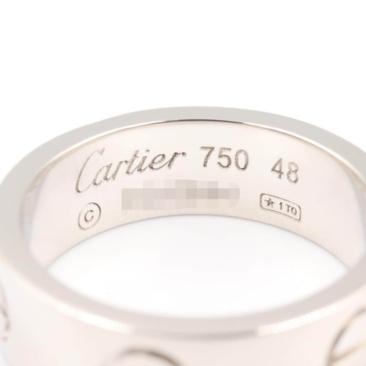 Cartier Love 18K White Gold Ring – packaging