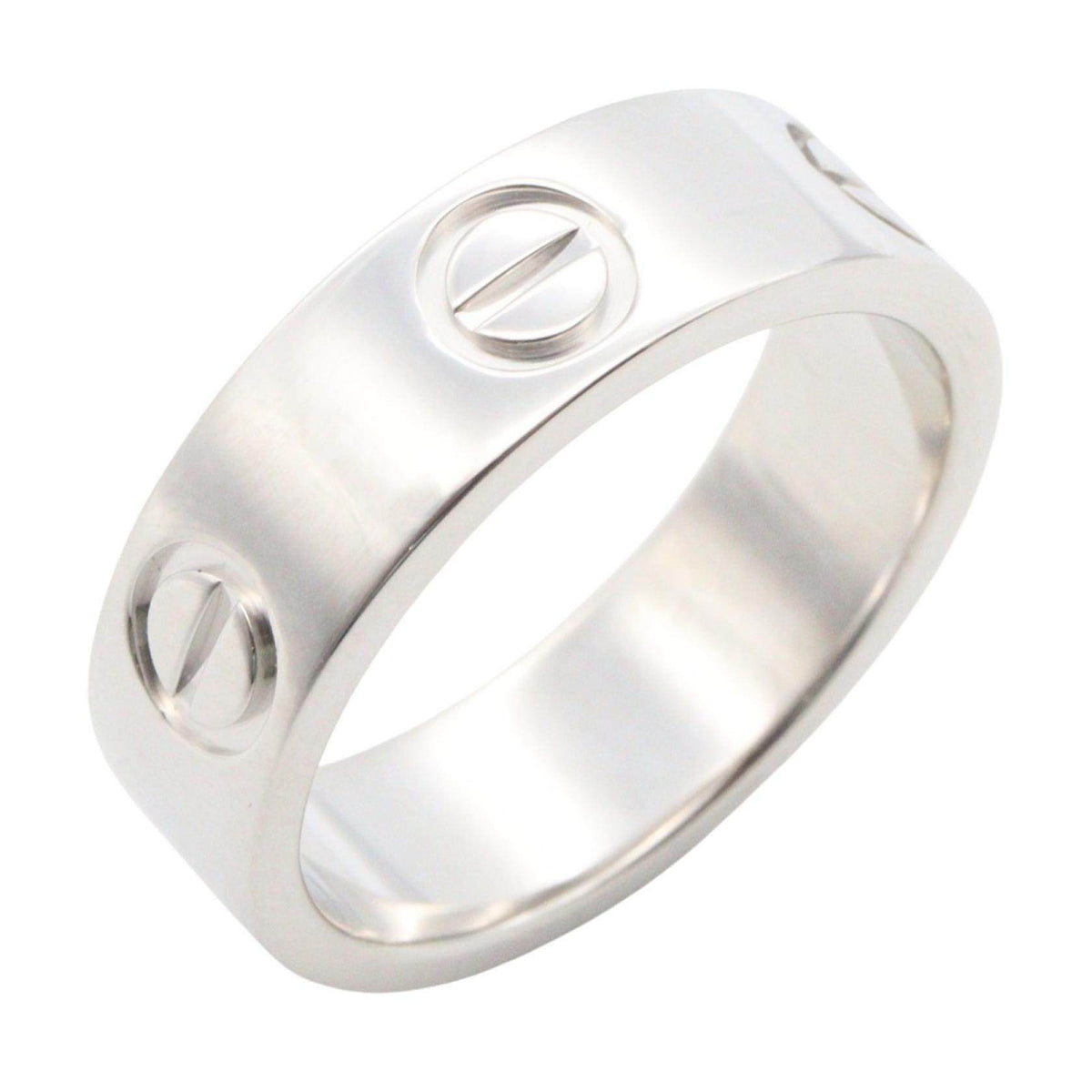 Cartier Love 18K White Gold Diamond Ring – front view
