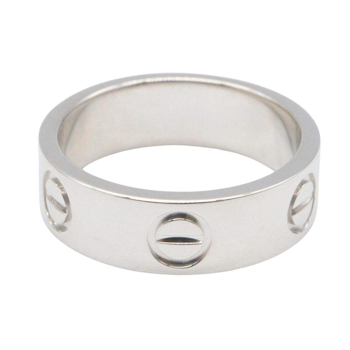 Cartier Love 18K White Gold Diamond Ring – side view