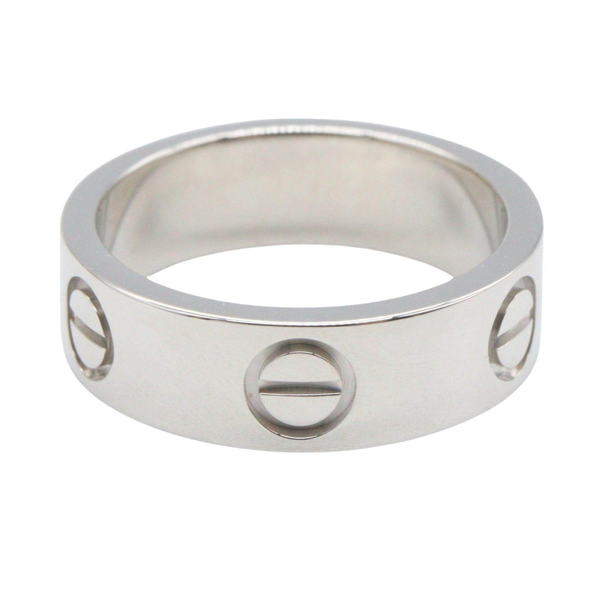 Cartier Love 18K White Gold Ring – side view
