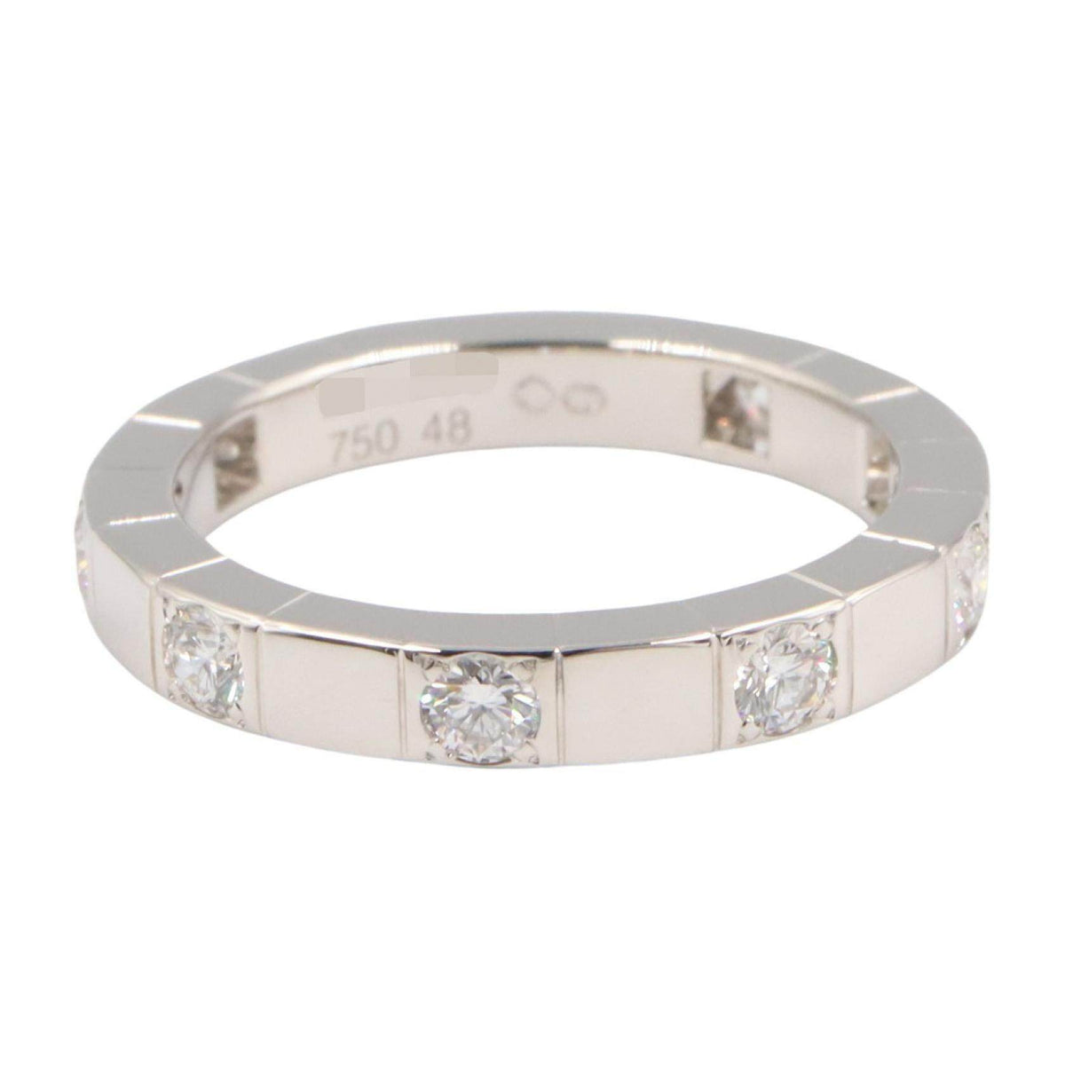 Cartier Lanieres 18K White Gold Diamond Ring – top view