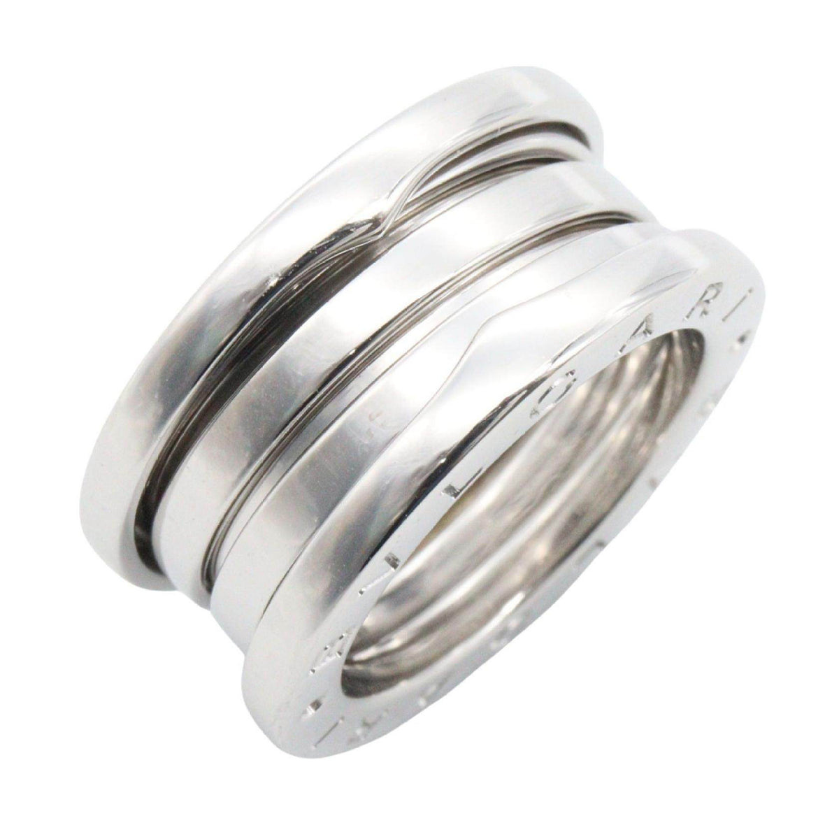 Bulgari B-zero1 3 Band 18K White Gold Ring – front view