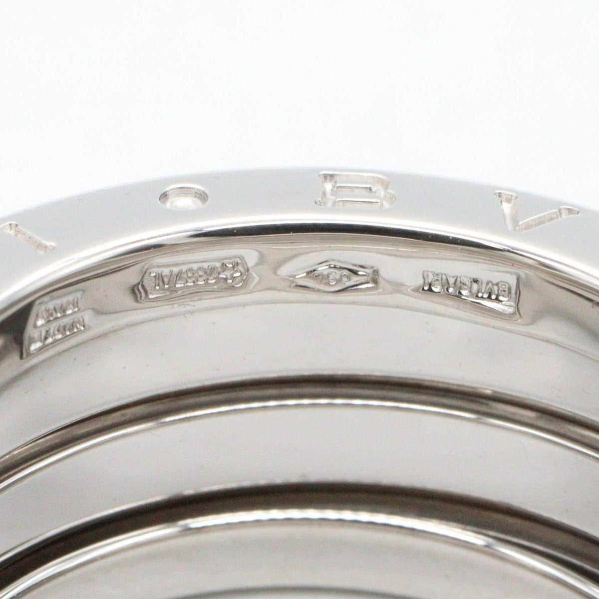 Bulgari B-zero1 3 Band 18K White Gold Ring – inside band