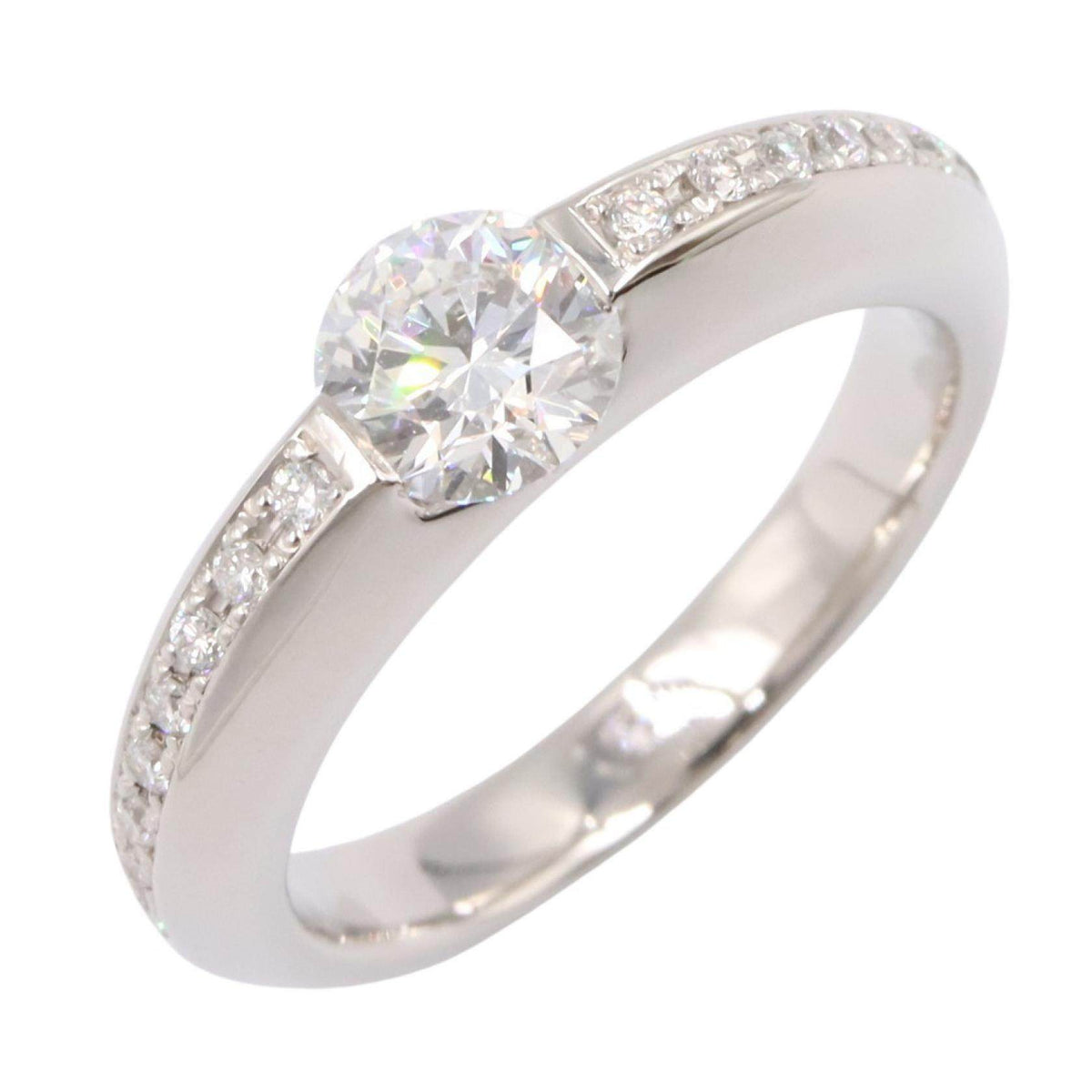 Ponte Vecchio Platinum Diamond Ring – front view
