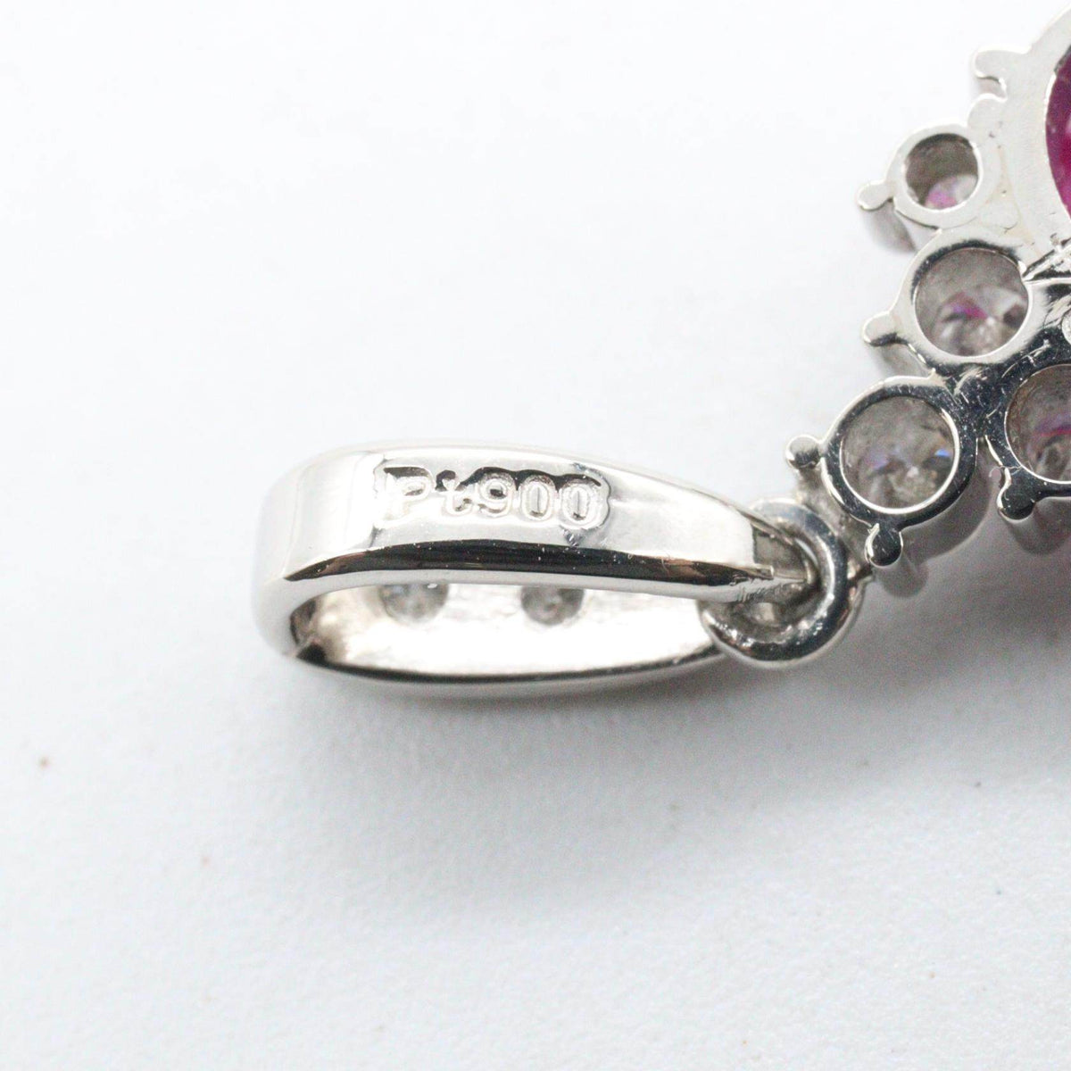 Platinum Ruby Pendant – full length