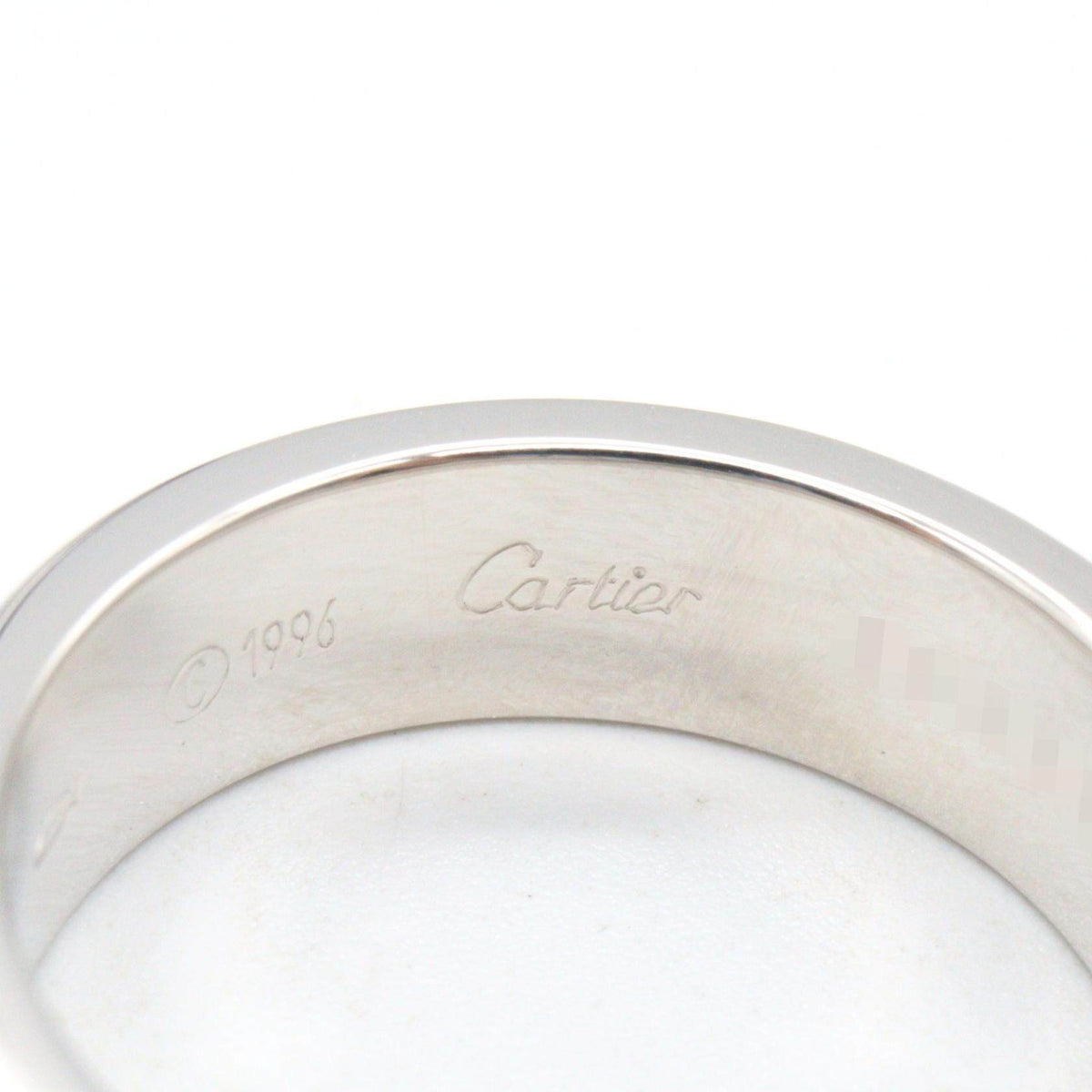 Cartier Love 18K White Gold Ring – top view